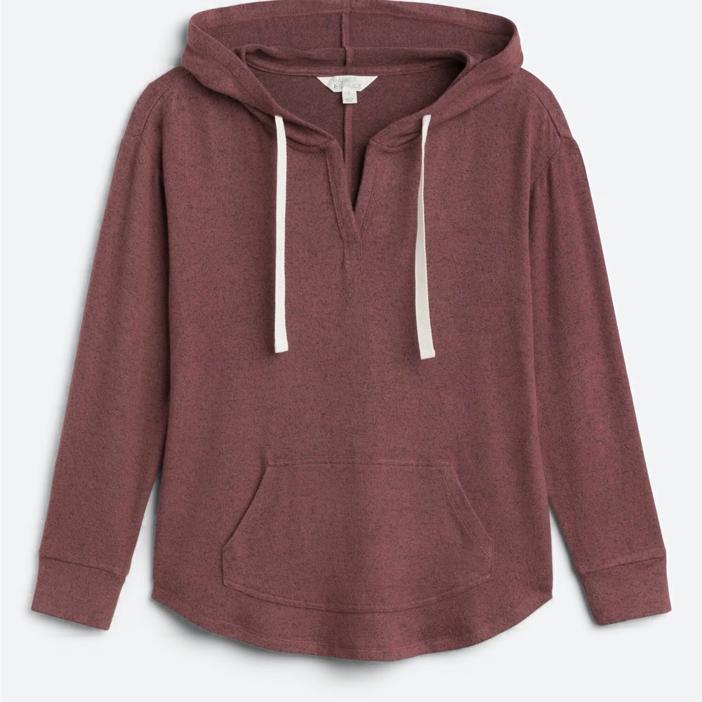 Market & Spruce Brushed Knit Hoodie